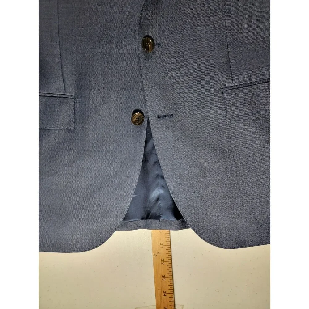 J Crew Ludlow Wool Navy Blue Sport Coat Suit Jacket Blazer - 40R